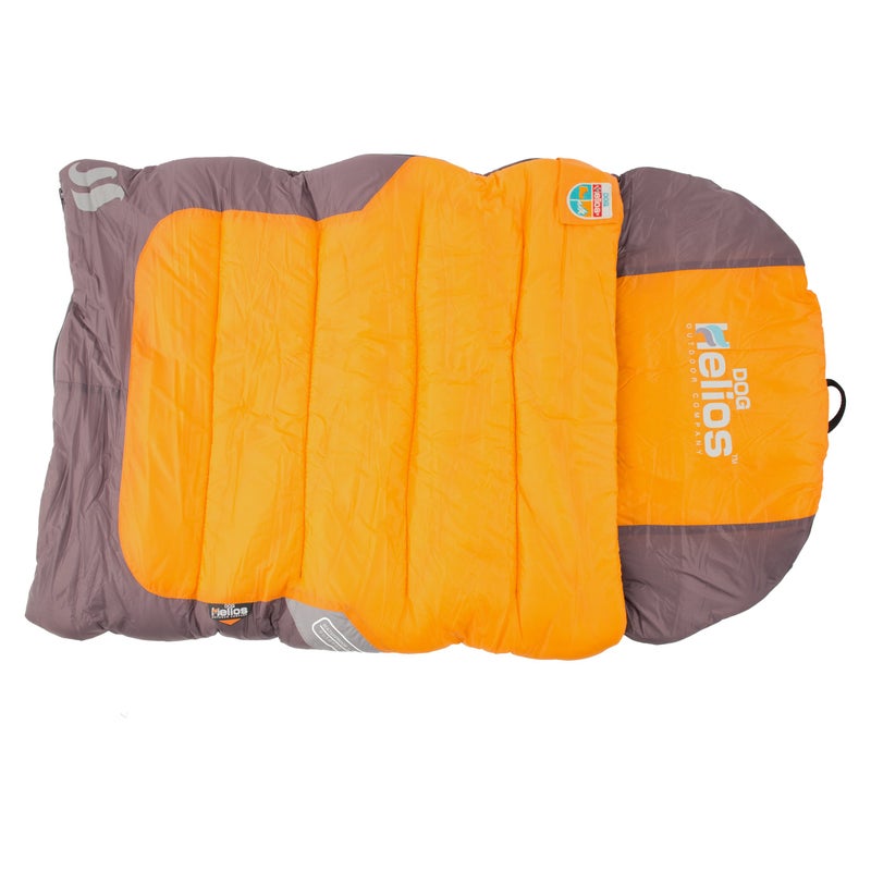 PuTwo DOGHELIOS 'Trail-Barker' Multi-Surface Water-Resistant Travel Camper Sleeper Pet Dog Bed Mat w/ BlackShark Technology, One Size, Sunkist Orange, Dark Grey - Image 3